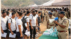 हिंगोलीमध्ये पोलिस भरतीला अधिकृत सुरुवात