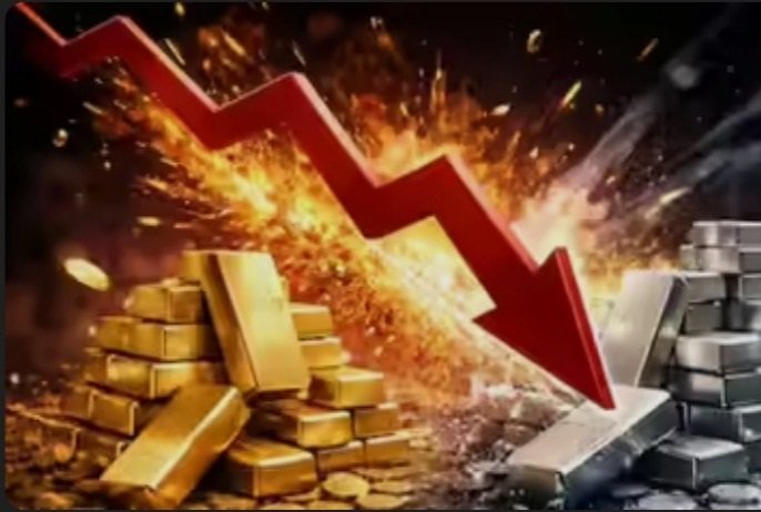 चांदीच्या दरात मोठी घसरण होऊन ती ₹2.13 लाख (प्रति किलो) या पातळीवर आली आहे.