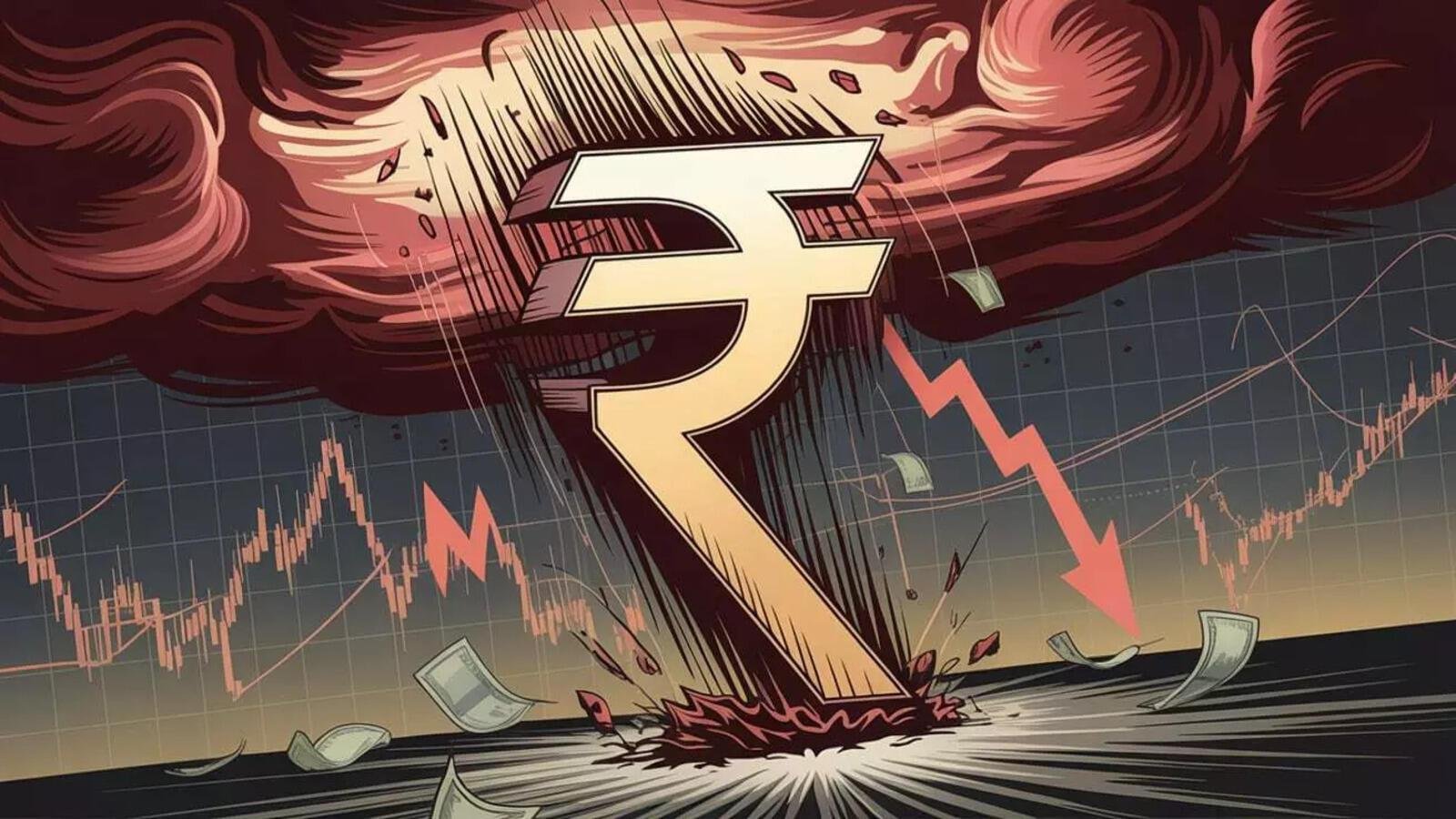 डॉलरसमोर रुपया कमकुवत; भारतीय अर्थव्यवस्थेवर वाढते संकटाचे ढग